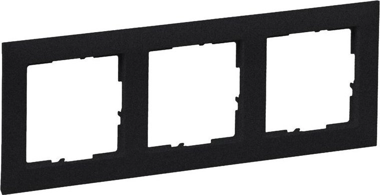 Legrand SUNO Three-fold black frame 721523
