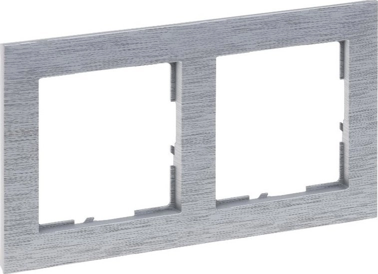 Legrand SUNO Double brushed aluminum frame