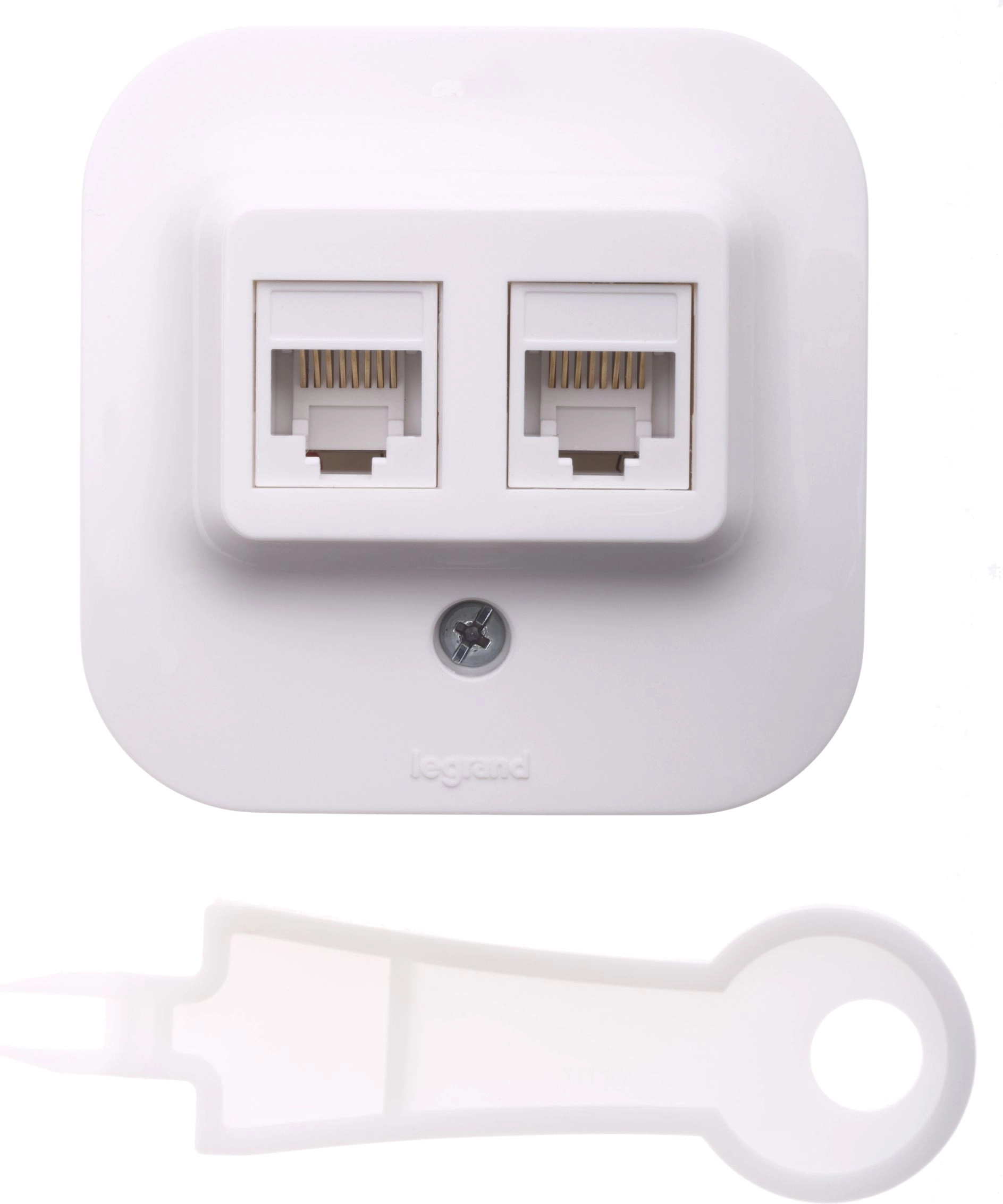 Legrand FORIX Gniazdo komputerowe podwójne RJ45