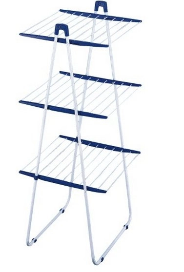 Leifheit TOWER 190 Floor-standing rack Blue
