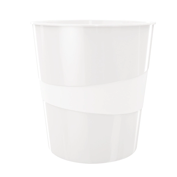 Leitz WOW Waste Bin Polystyrene White