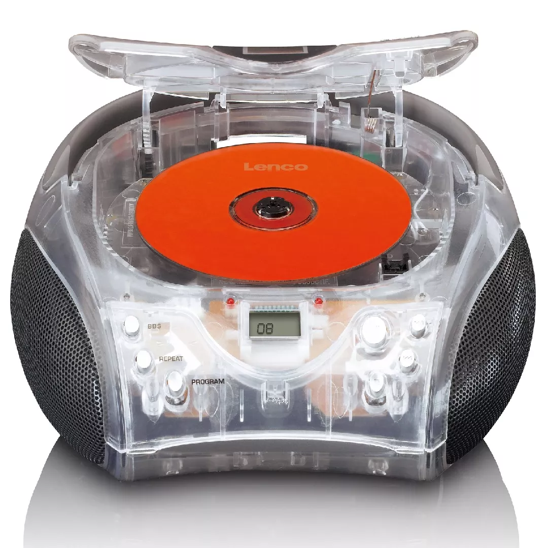 Lenco SCD-24TR radio Portable Digital Transparent