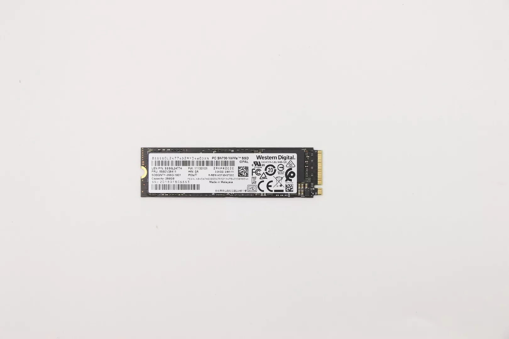 Lenovo 5SS0V26411 SSD diskdzinis 256 GB M.2 PCI Express 3.0