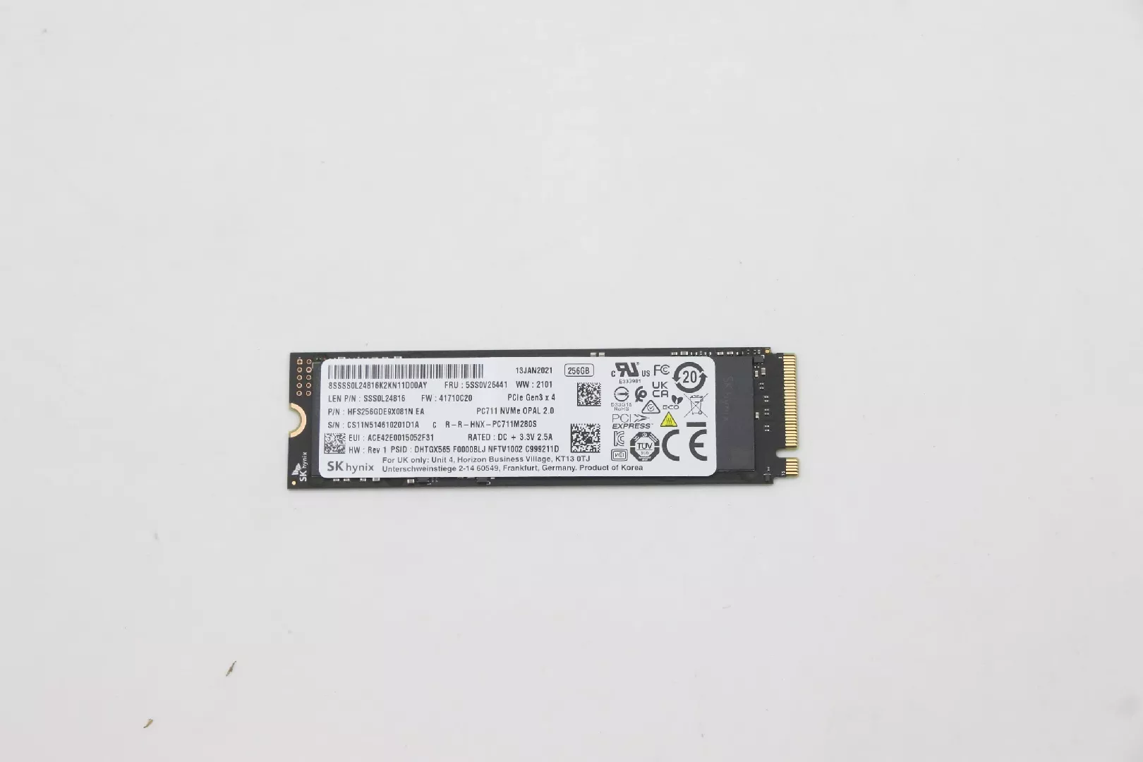 Lenovo 5SS0V26441 SSD diskdzinis 256 GB M.2 PCI Express 3.0
