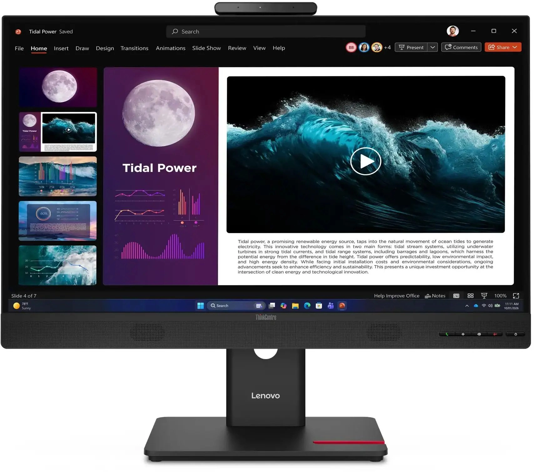 Lenovo ThinkCentre TIO27 Gen6 monitori 68,6 cm (27") 2560 x 1440 pikseļi Quad HD LED Melns