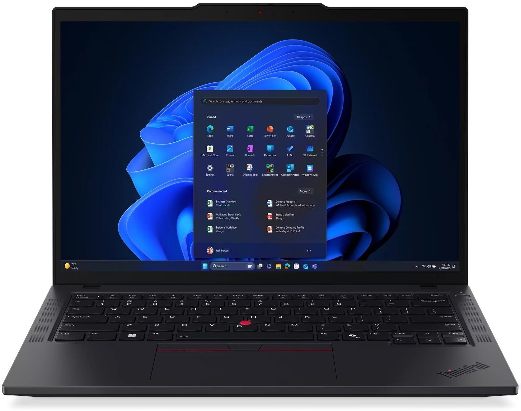 Lenovo ThinkPad T14 Gen 6 (Intel) Intel Core Ultra 7 255U Portatīvais dators 35,6 cm (14") WUXGA 32 GB DDR5-SDRAM 1 TB SSD Wi-Fi 6E (802.11ax) Windows 11 Pro Angļu Melns