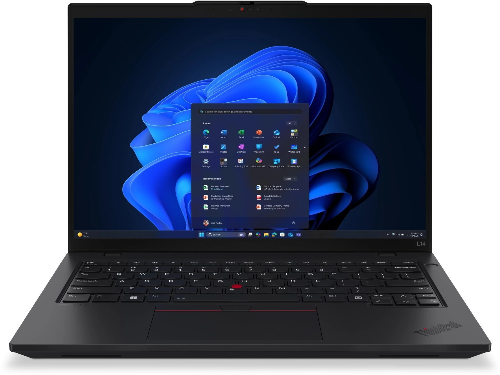 _8324925 Notebook ThinkPad L14 G6 21S6008GPB W11Pro Ultra 7 255U/32GB/
