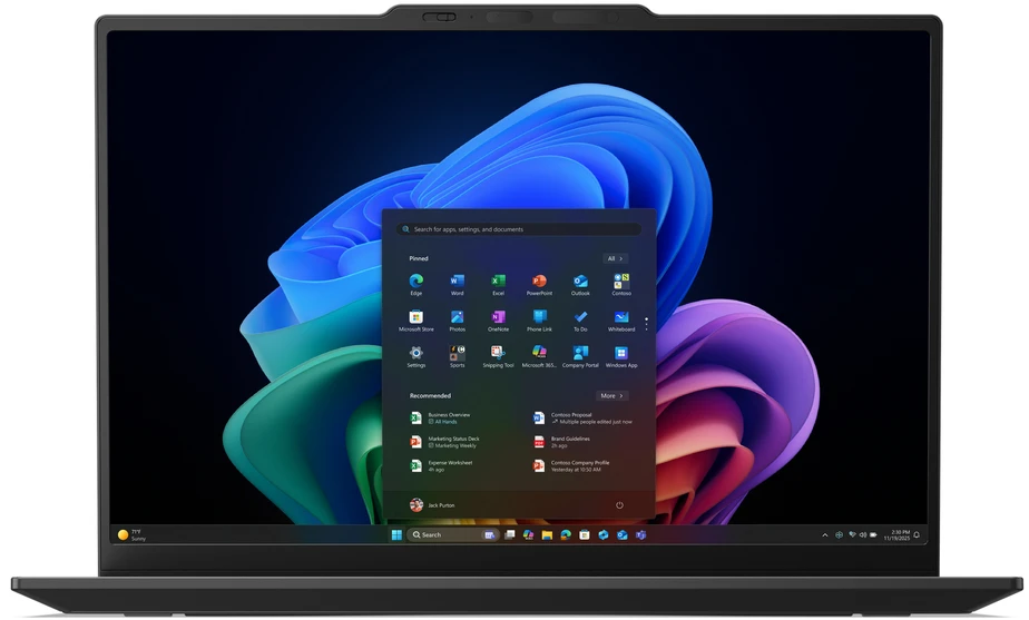 Lenovo ThinkPad X1 Carbon Gen 14 Aura Edition Copilot+ PC Intel Core Ultra 5 335 Portatīvais dators 35,6 cm (14") 2.8K 32 GB LPDDR5x-SDRAM 512 GB SSD Wi-Fi 7 (802.11be) Windows 11 Pro Melns Amerikāņu angļu valoda