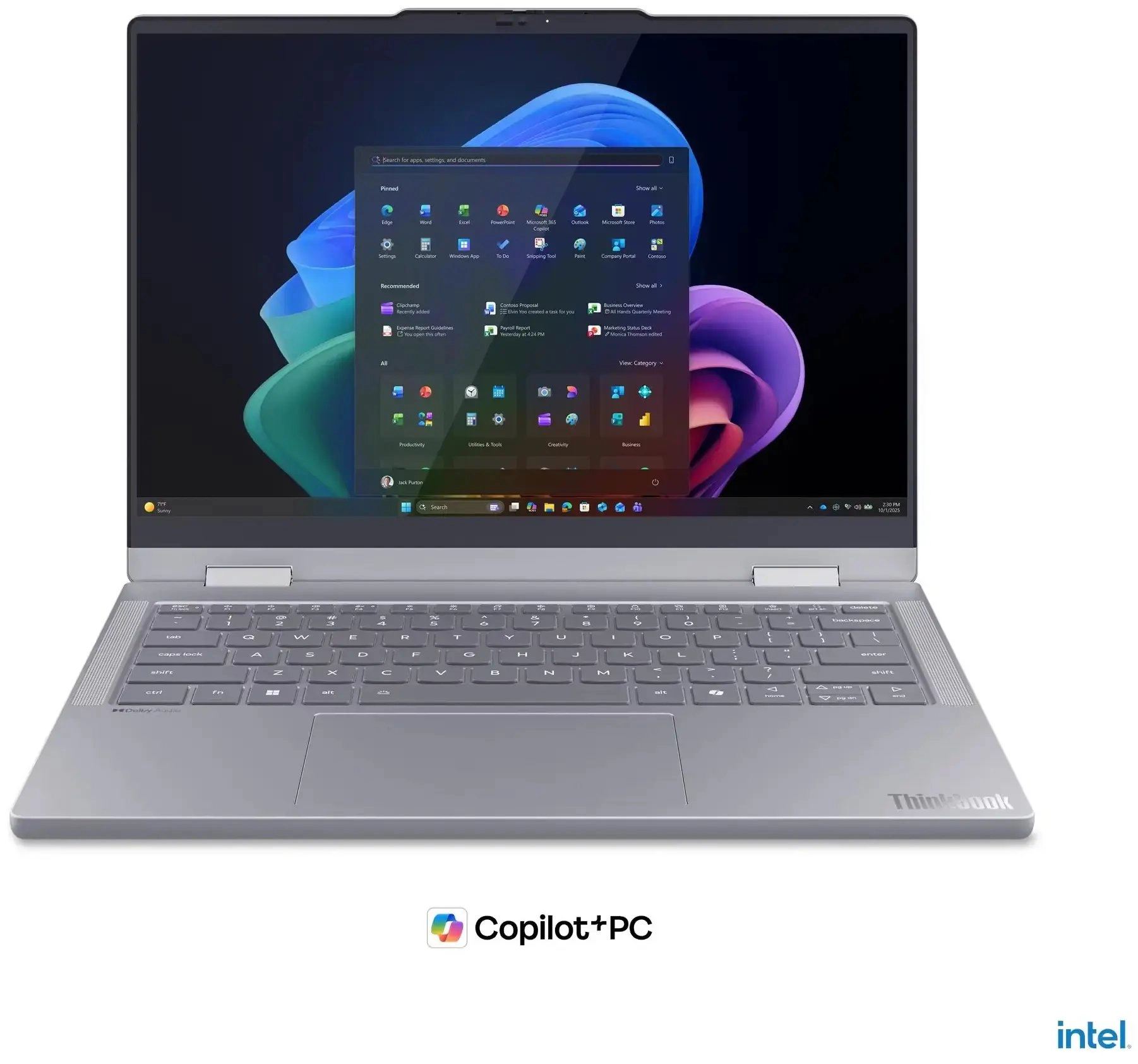 Lenovo ThinkBook 14 2-in-1 G6 IPL Copilot+ PC Intel Core Ultra 5 325 Hibrīds (divi vienā) 35,6 cm (14") Skārienjūtīgais ekrāns WUXGA 16 GB DDR5-SDRAM 512 GB SSD Wi-Fi 7 (802.11be) Windows 11 Pro Pelēks Angļu