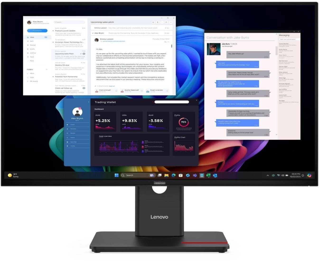 Monitor Lenovo LENOVO LCD P32UD-40 +