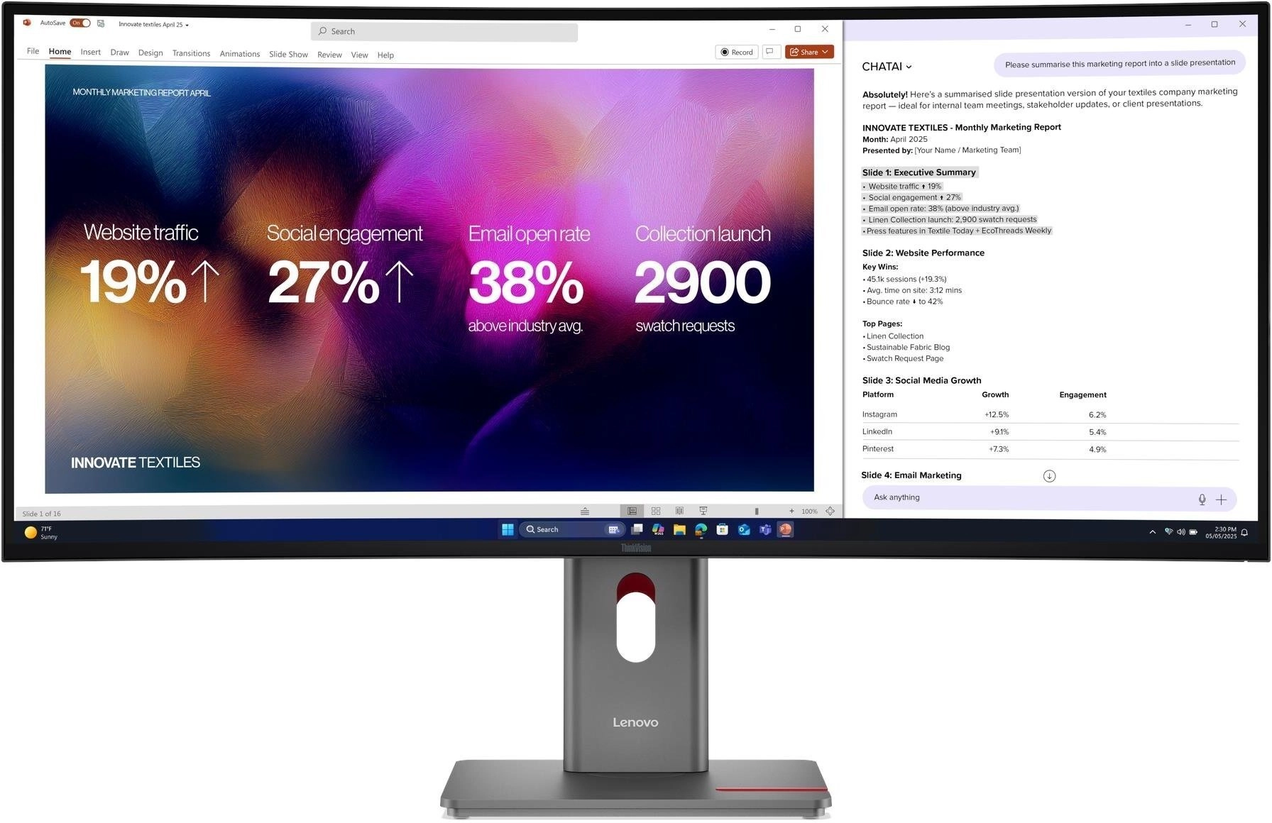 Lenovo ThinkVision P40WD-40 monitori 100,8 cm (39.7") 5120 x 2160 pikseļi LCD Melns
