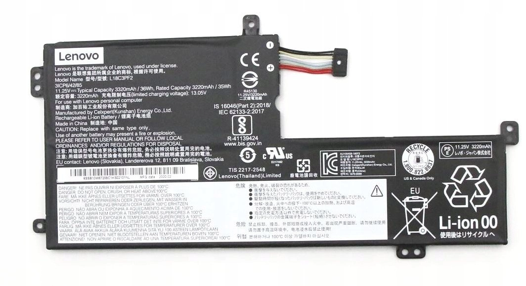 36Wh notebook battery for 5B10T03404 L340
