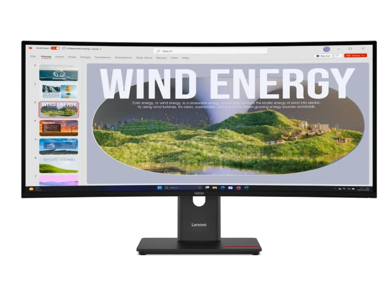 Lenovo ThinkVision T34WD-40 WQHD Curved Monitor