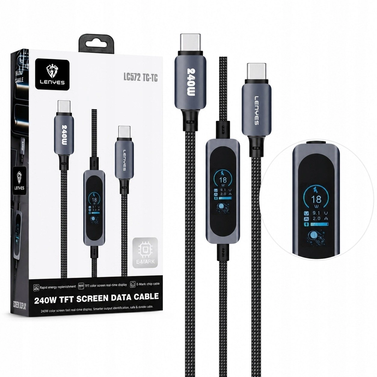 Kabel USB Lenyes LENYES Kabel USB-C