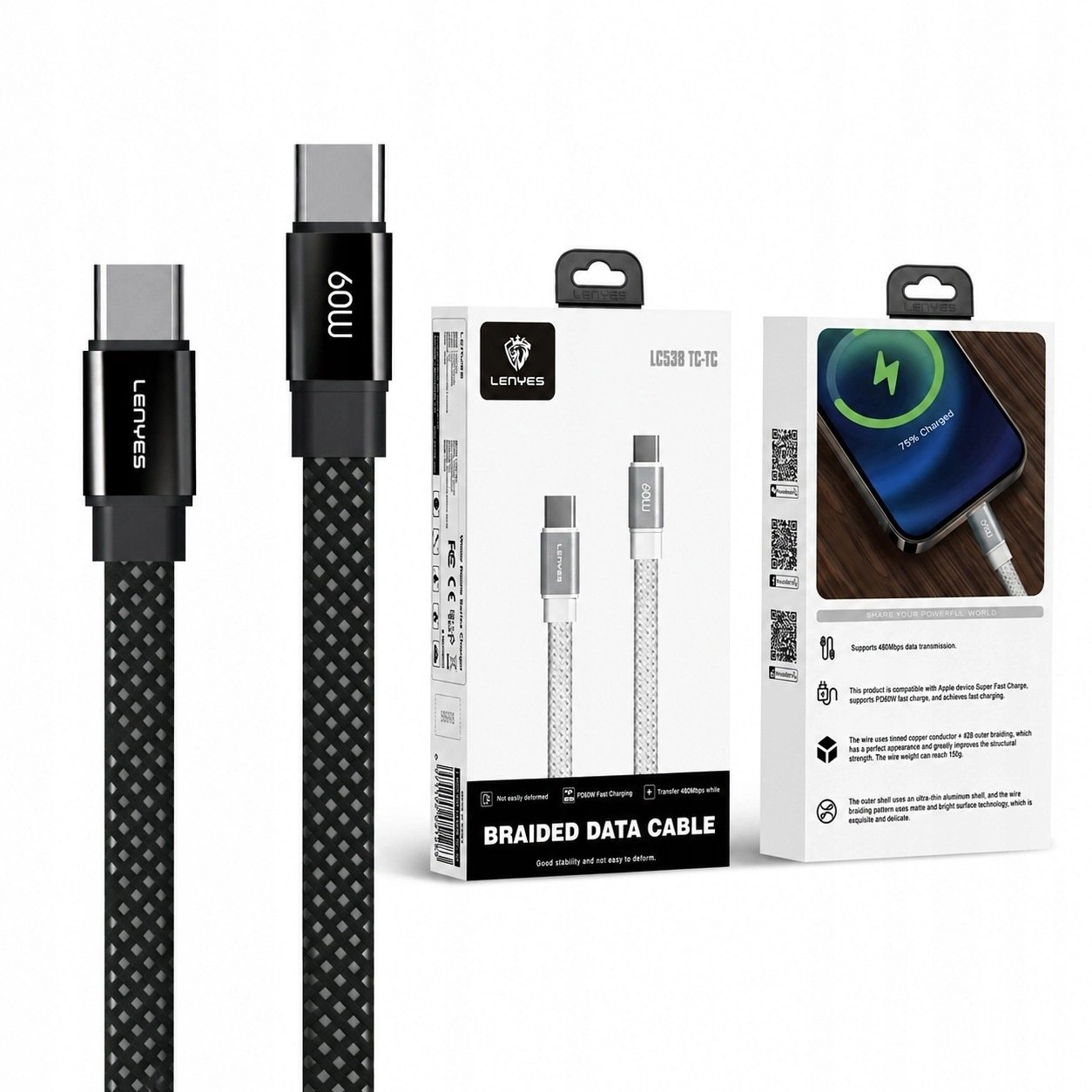 Kabel USB Lenyes LENYES Kabel USB-C