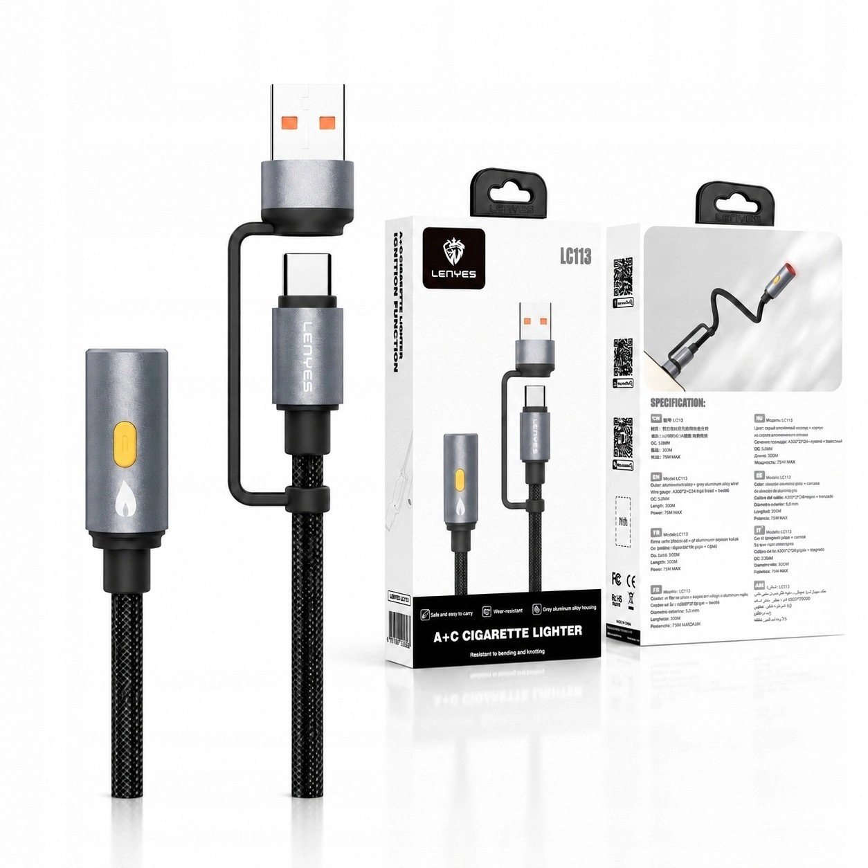 Kabel USB Lenyes LENYES Kabel USB-C