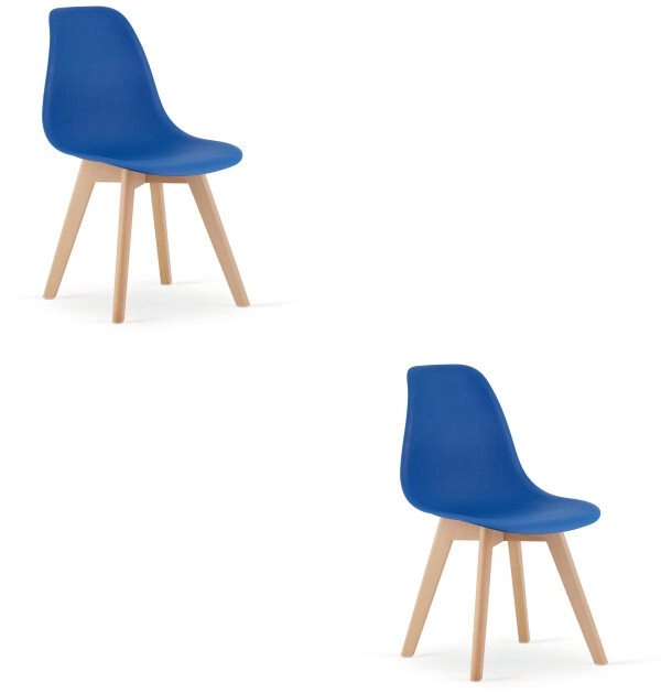 KITO blue chair / natural legs