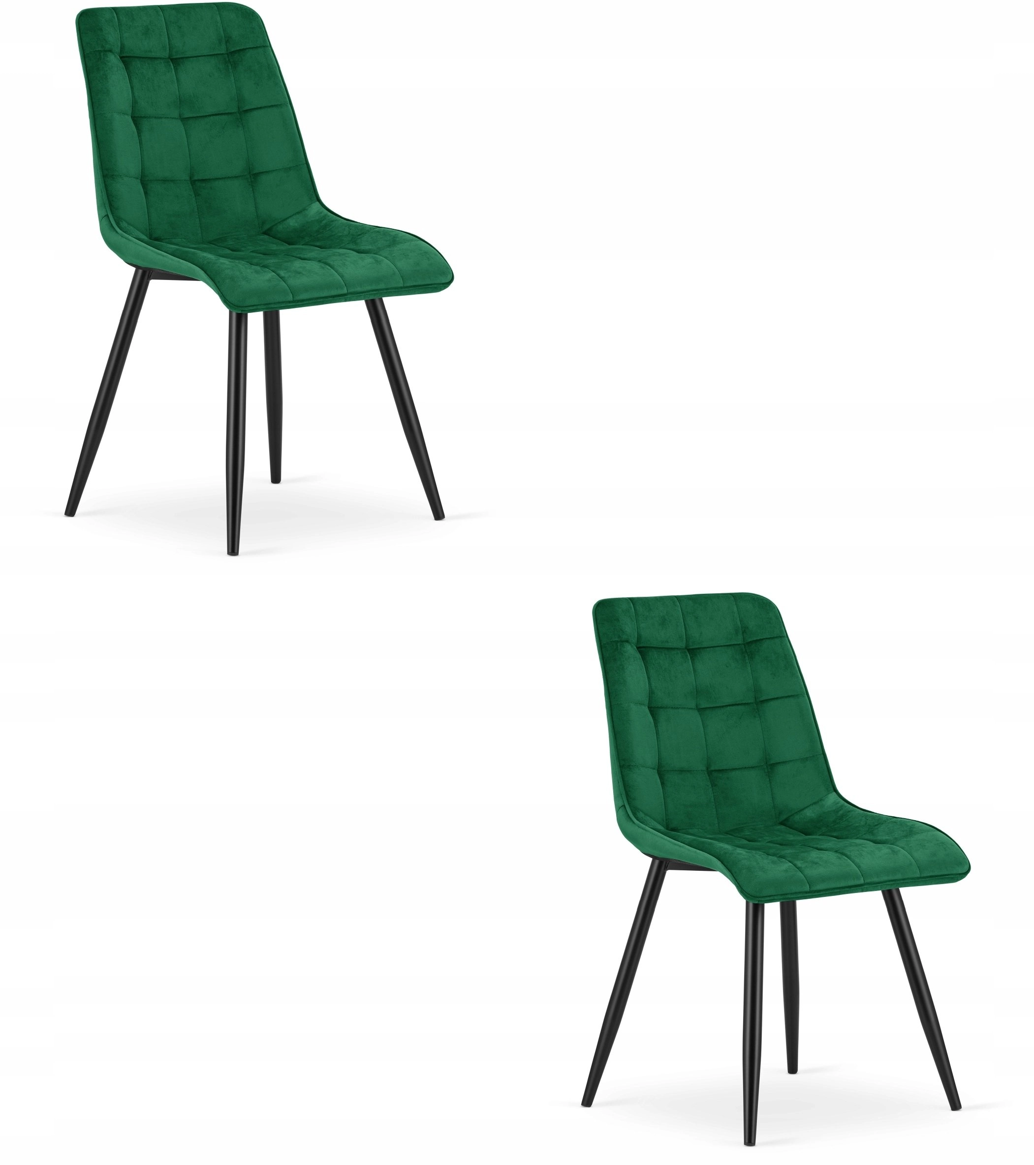 Leobert SPLIT chair - green velvet