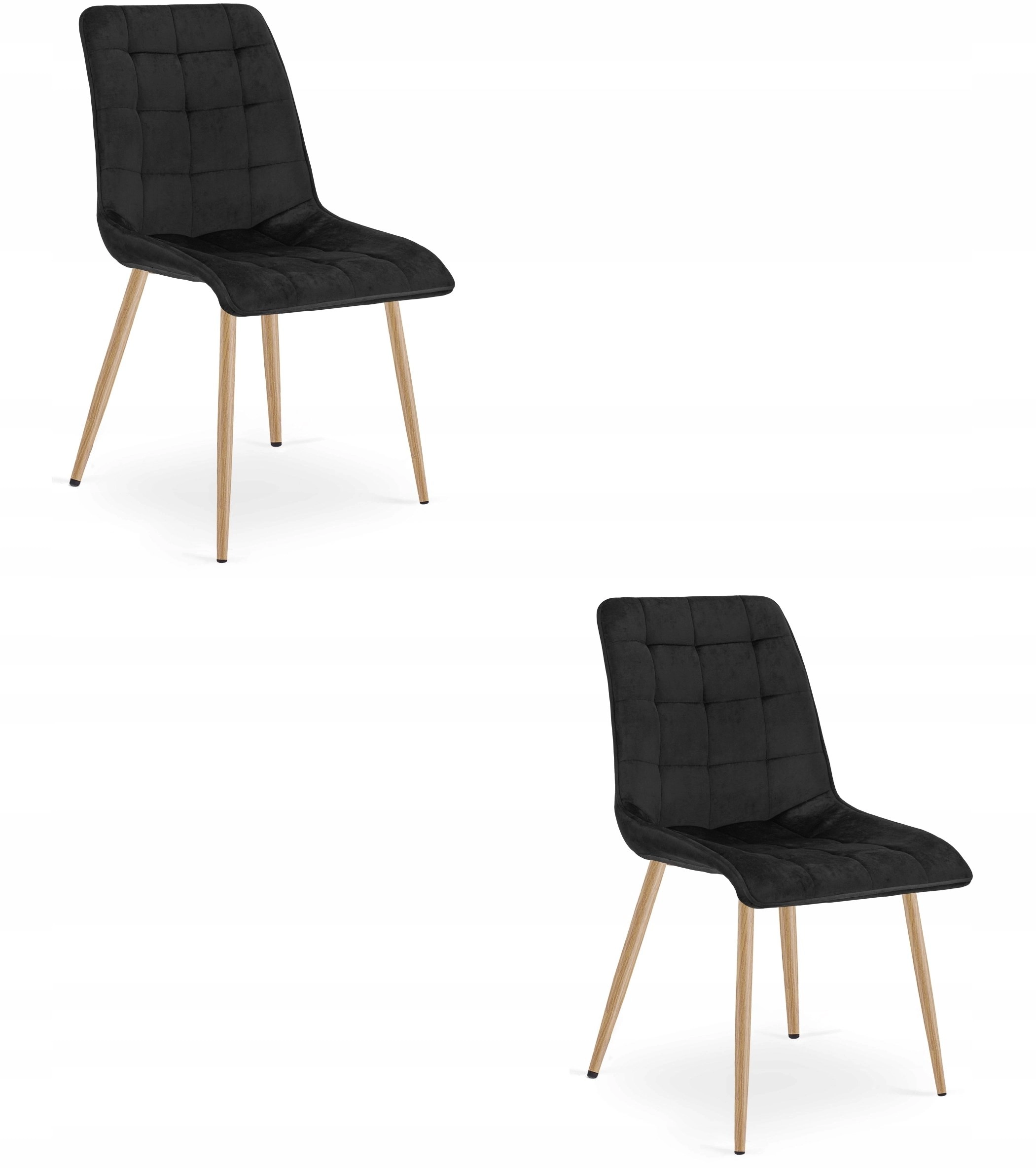 Leobert SPLIT chair - black velvet