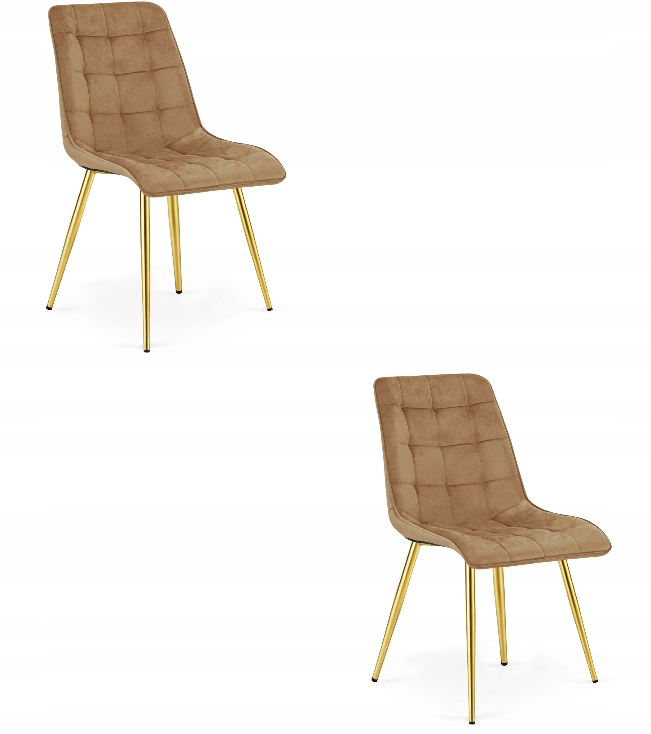 Leobert SPLIT chair - brown velvet