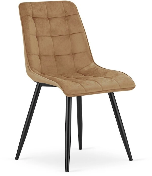 Leobert SPLIT chair - brown velvet