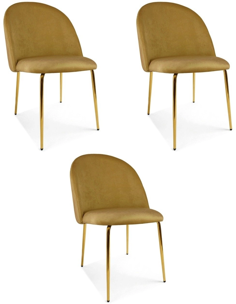 Leobert INCA chair - curry velvet