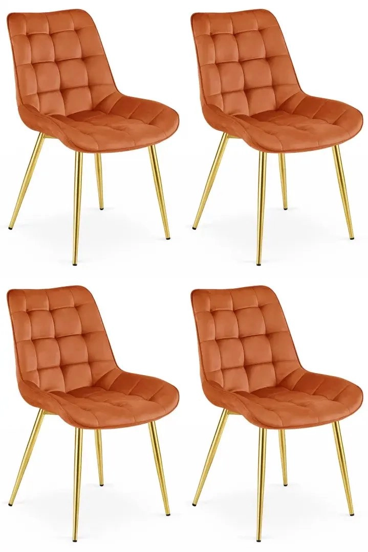 Leobert BERA chair - copper velvet