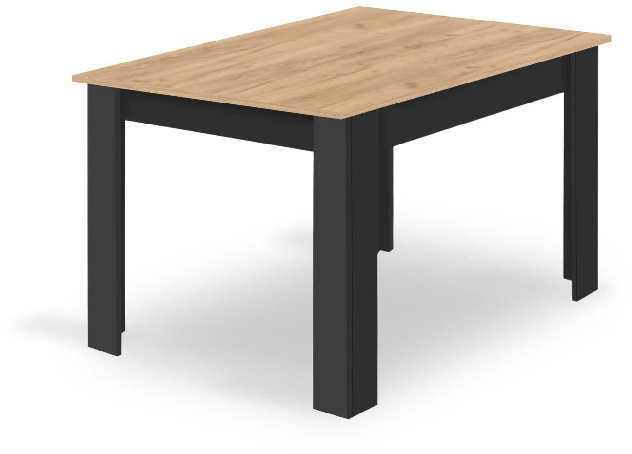 NP 120x80 Artisan table  black legs