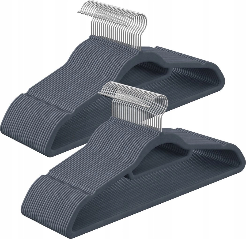 Leobert Gray velor hangers 20 pcs