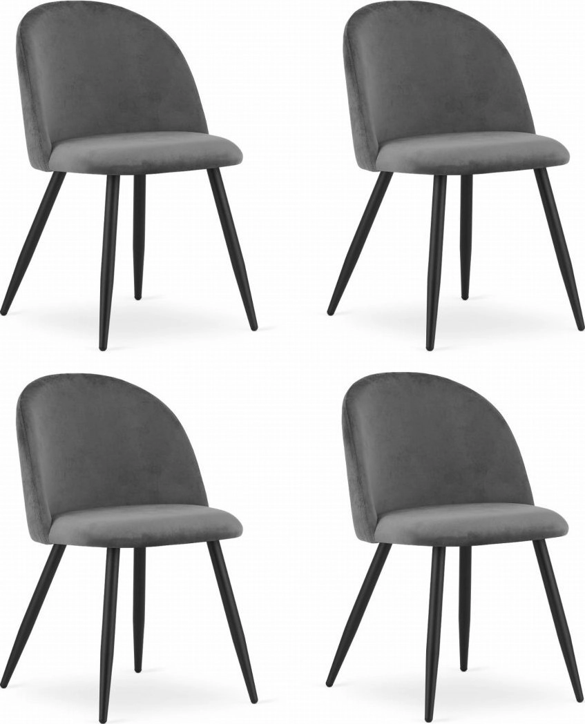 BELLO chair - dark gray velvet