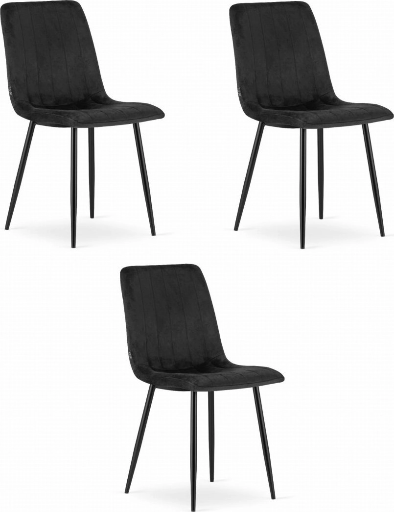 Leobert LAVA chair - black velvet