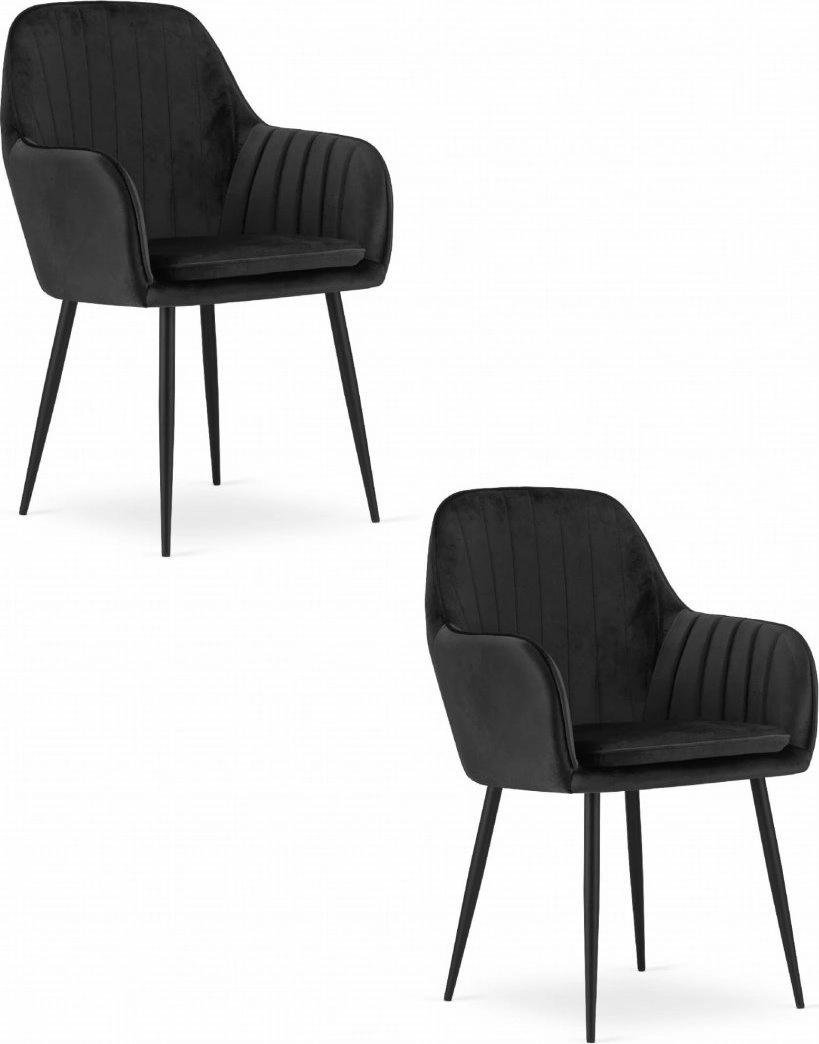Leobert LUGO chair - black velvet