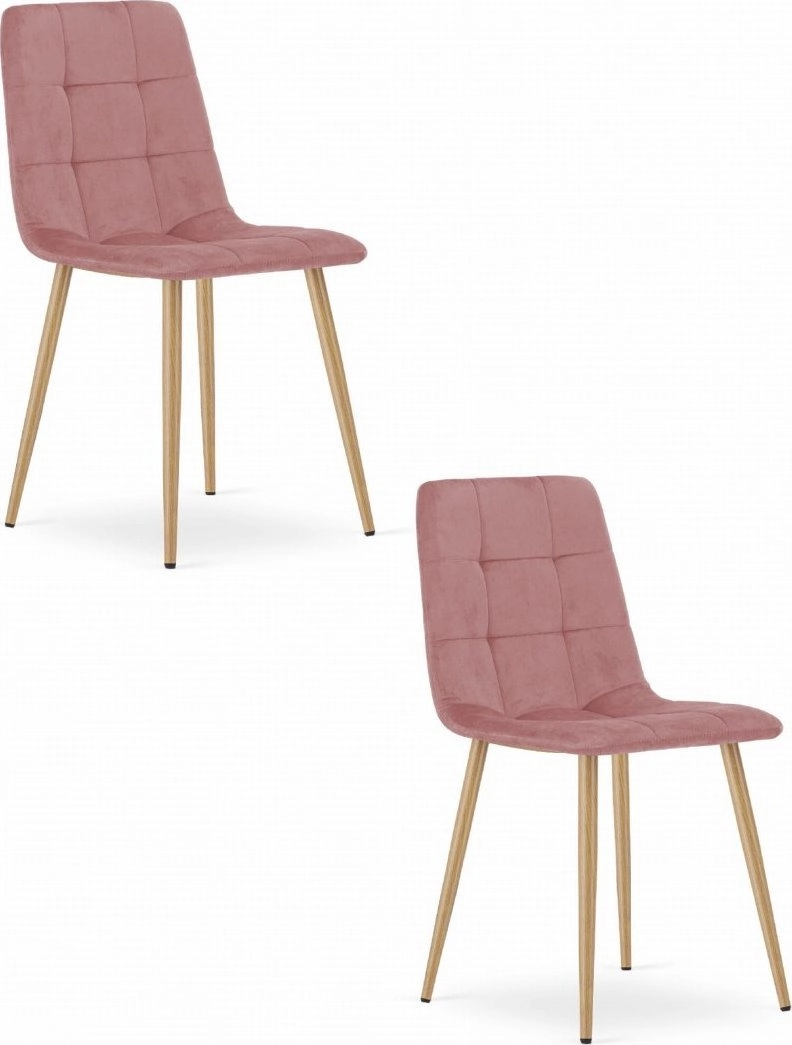 Leobert Chair KARA - pink velvet