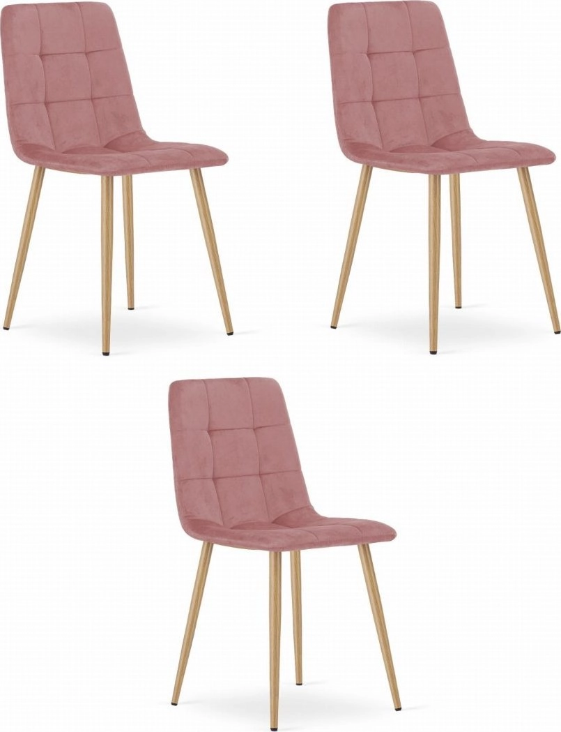 Leobert Chair KARA - pink velvet