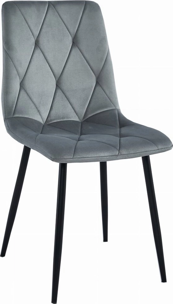 Leobert LIBR chair - silver-gray velvet