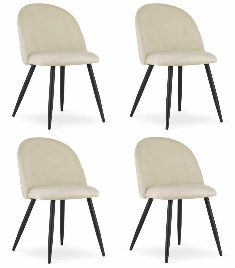 BELLO chair - beige velvet /