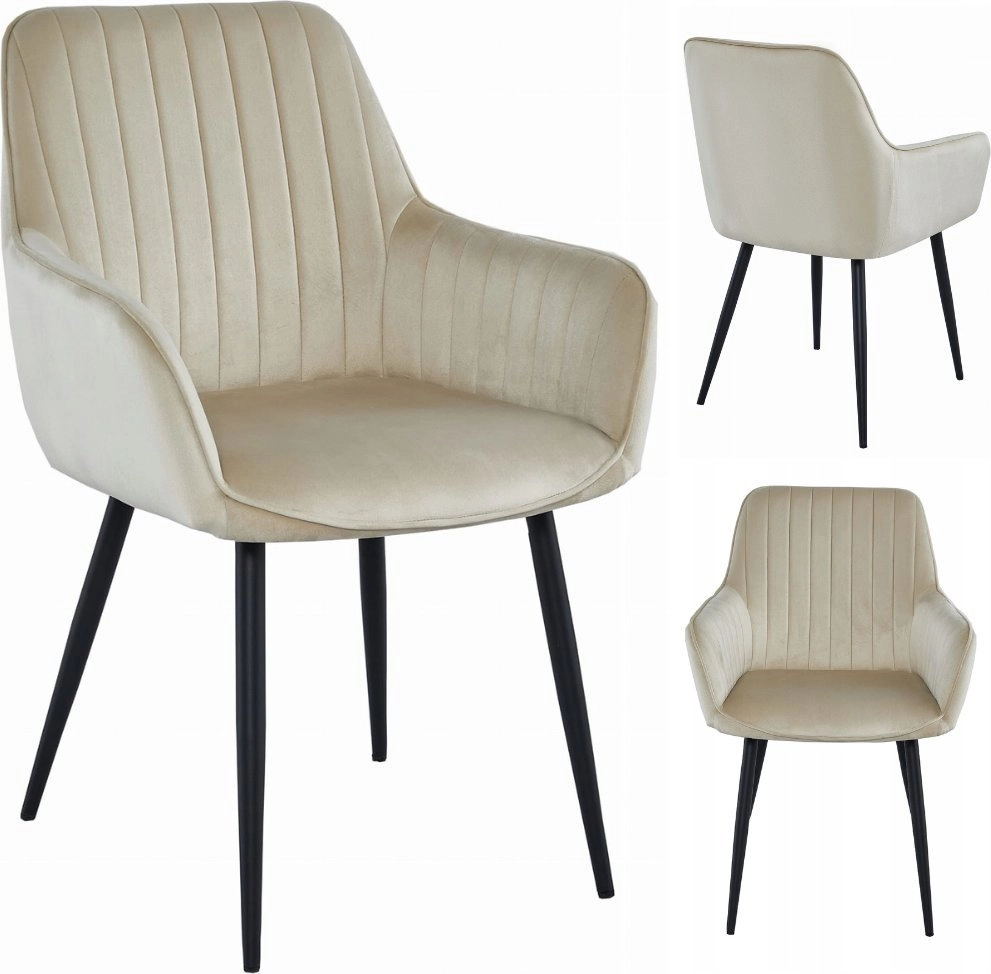 Leobert SOLDEN chair - beige velvet
