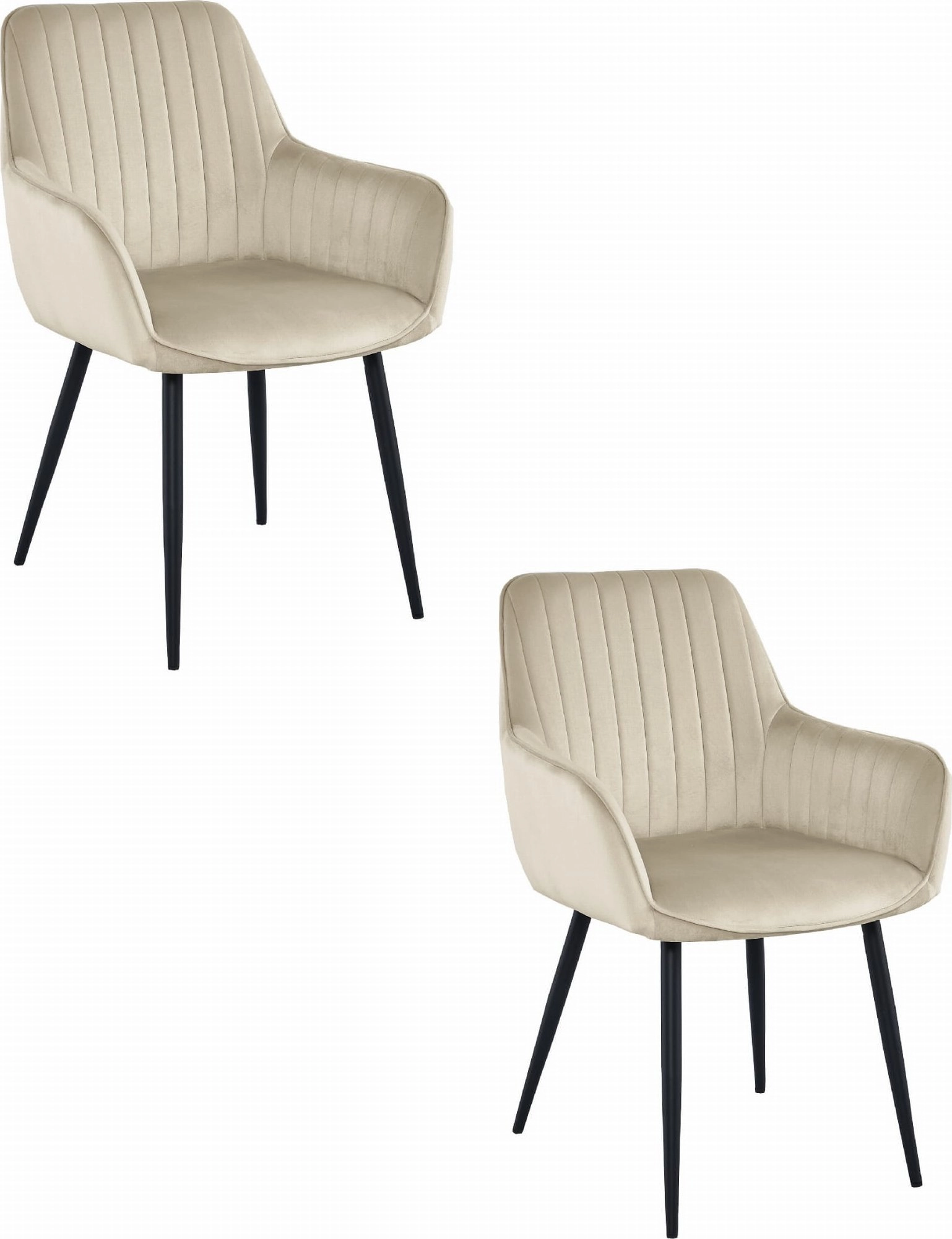 Leobert SOLDEN chair - beige velvet