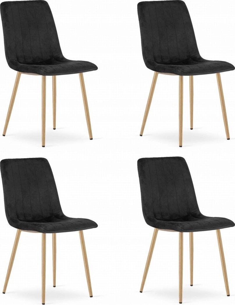Leobert LAVA chair - black velvet