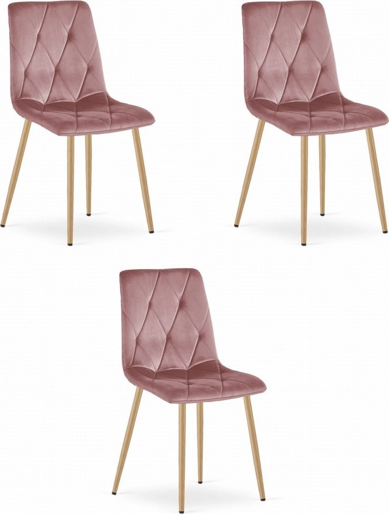 Leobert LIBRA chair - pink velvet