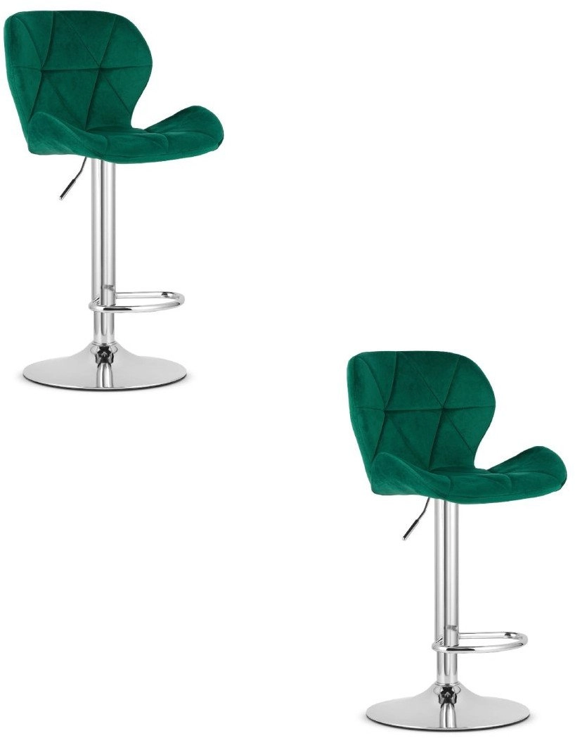 WEST stool - green velvet /