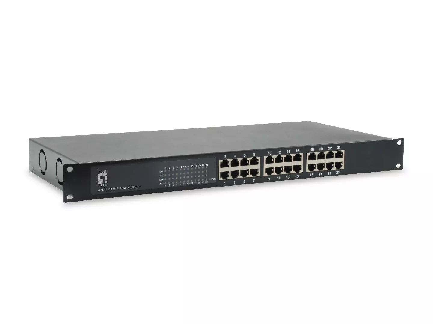 LevelOne 24-Port Gigabit PoE Switch 802