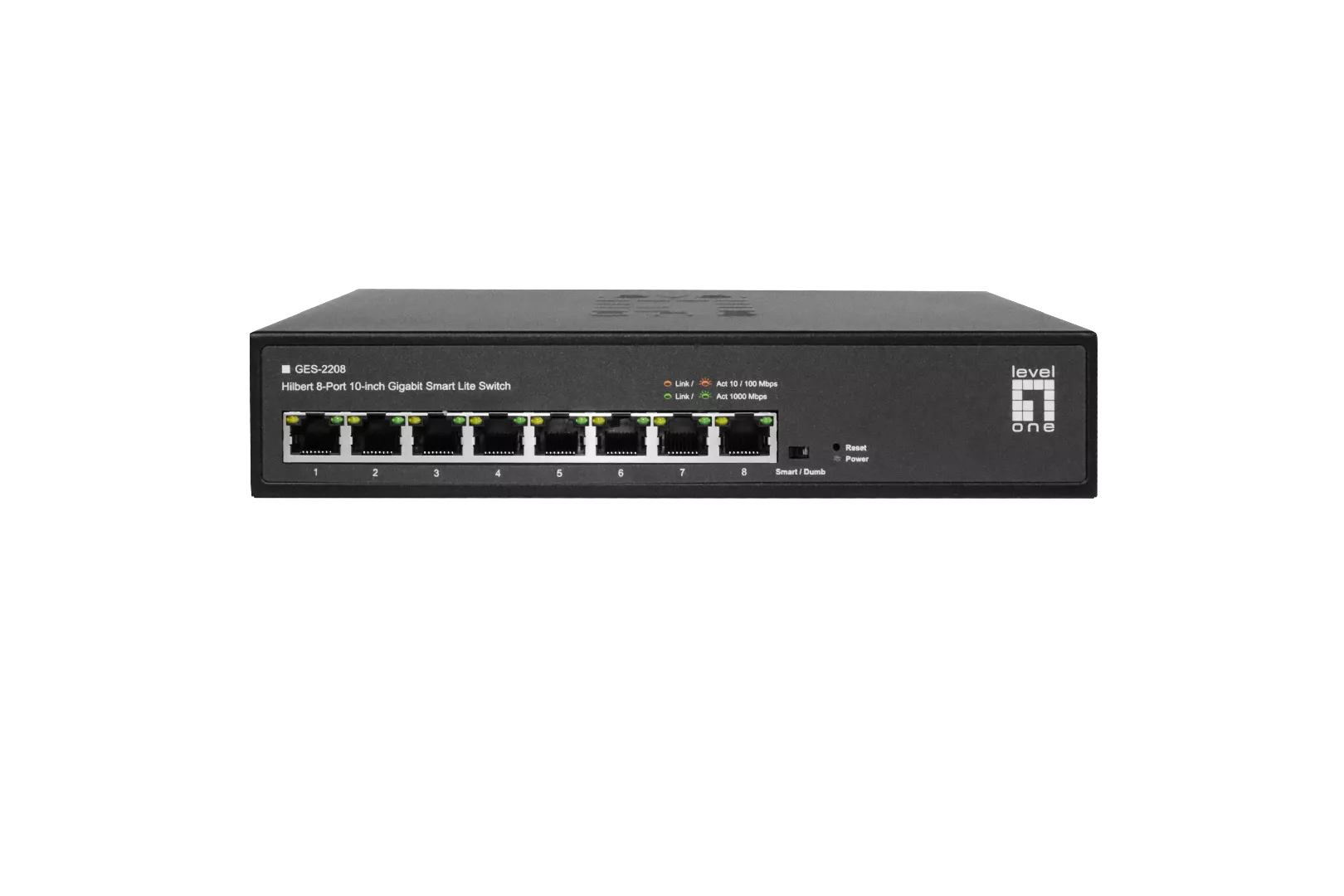LevelOne Hilbert 10" 8-Port Gigabit Smart