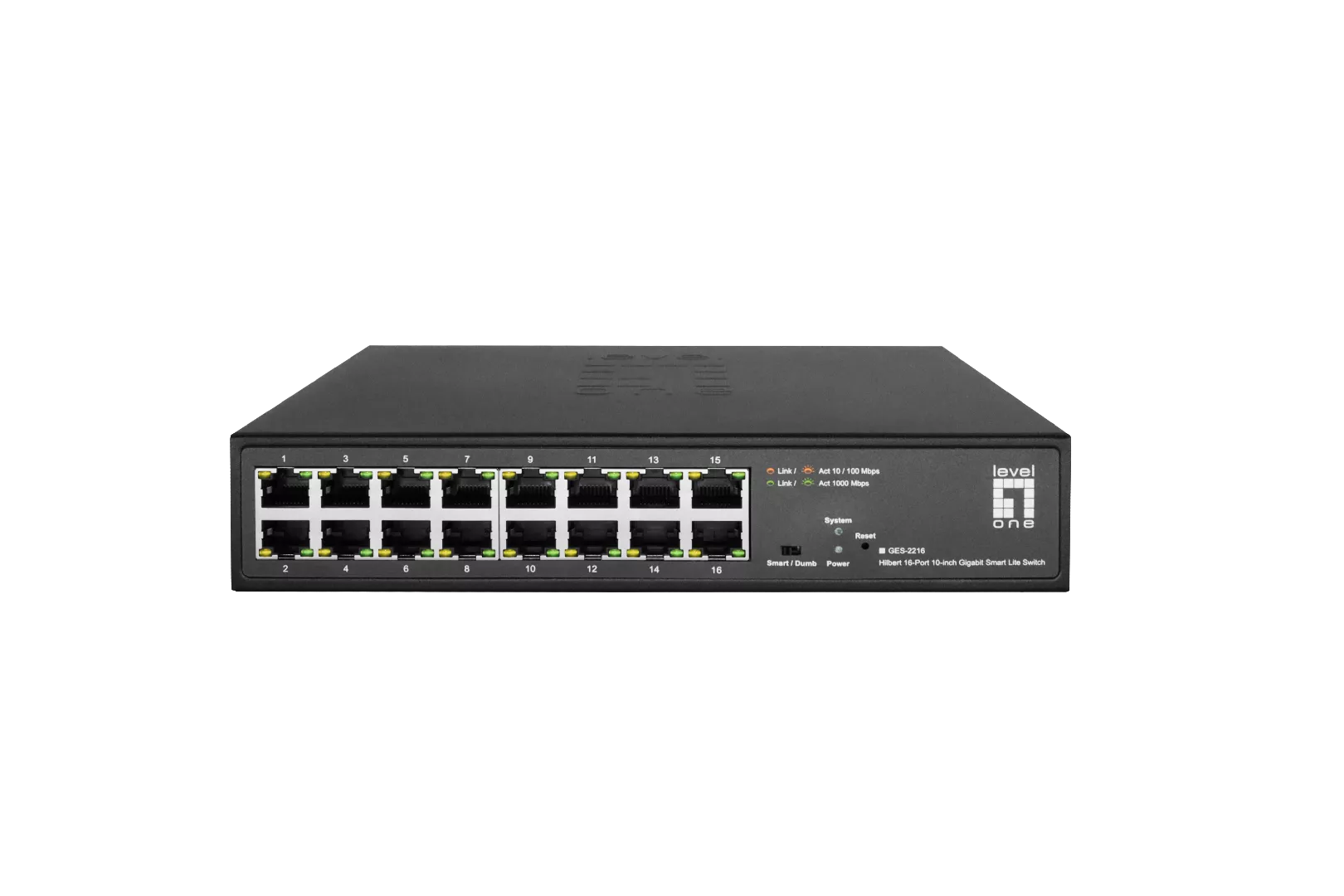 LevelOne Hilbert 10" 16-Port Gigabit Smart
