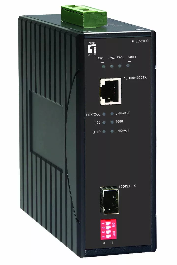 LevelOne RJ45 to SFP Gigabit Industrial