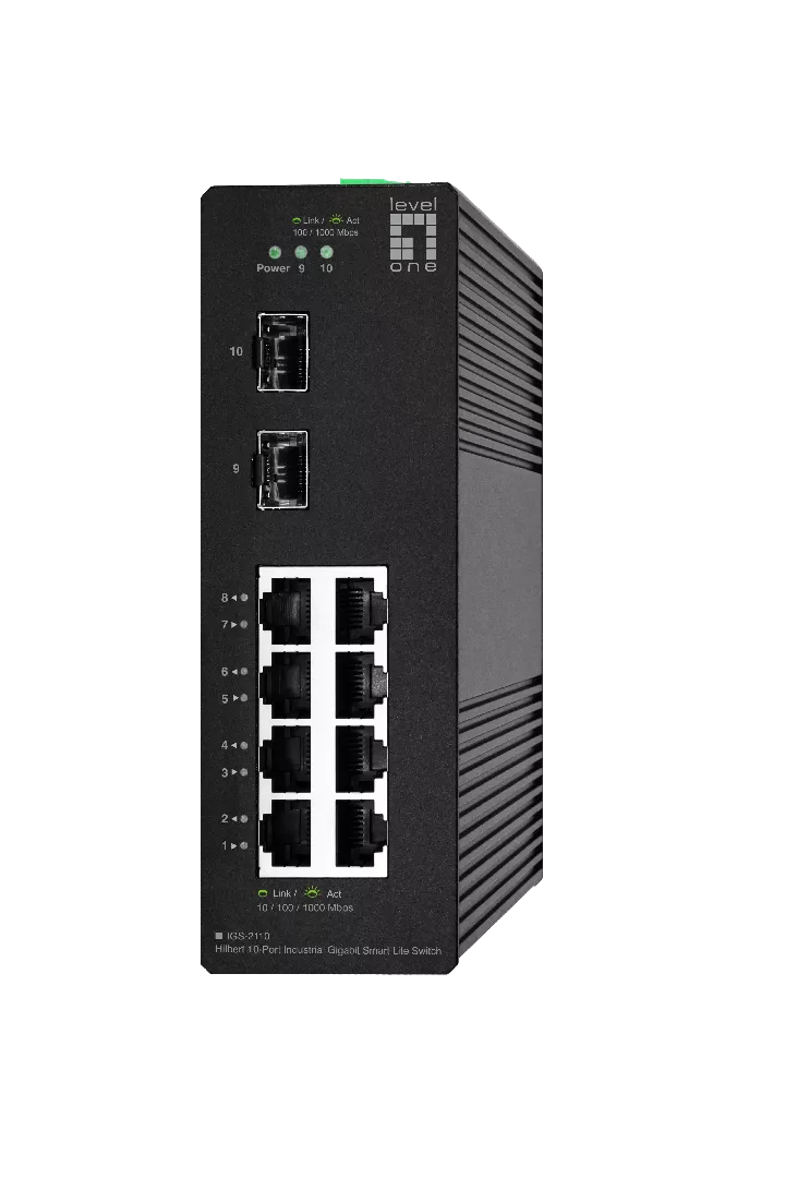 LevelOne Hilbert 10-Port Industrial Gigabit Smart