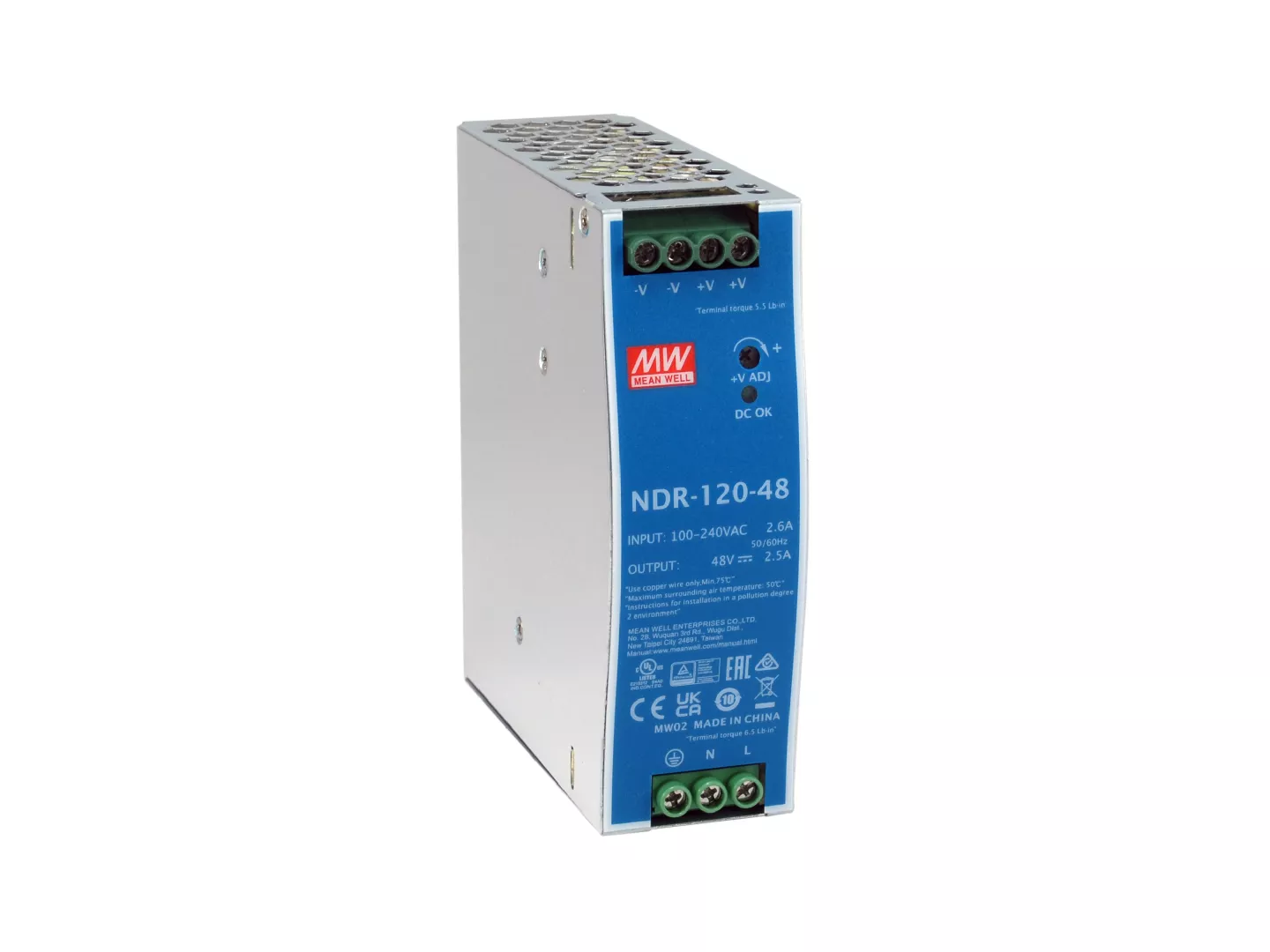 LevelOne POW-4842 barošanas avotu vienība 120 W Zils, Sudrabs
