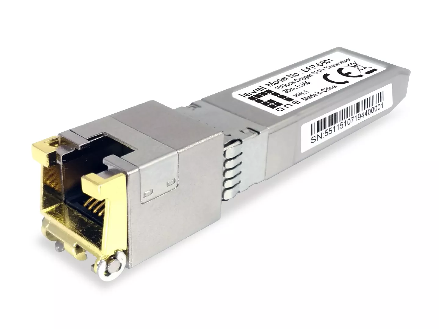 LevelOne SFP-6601 network transceiver module Copper