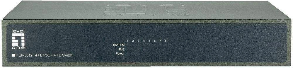 LevelOne 8-Port Fast Ethernet PoE Switch