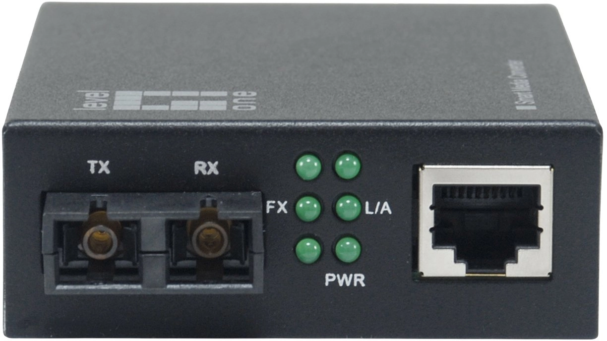 LevelOne Smart Gigabit RJ45-SC Media Converter